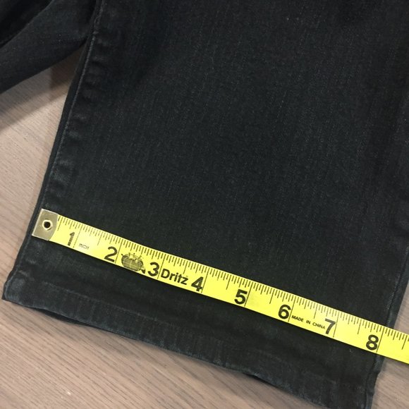 NYDJ Straight Leg Marilyn Jeans, size 16, Black - Picture 6 of 8